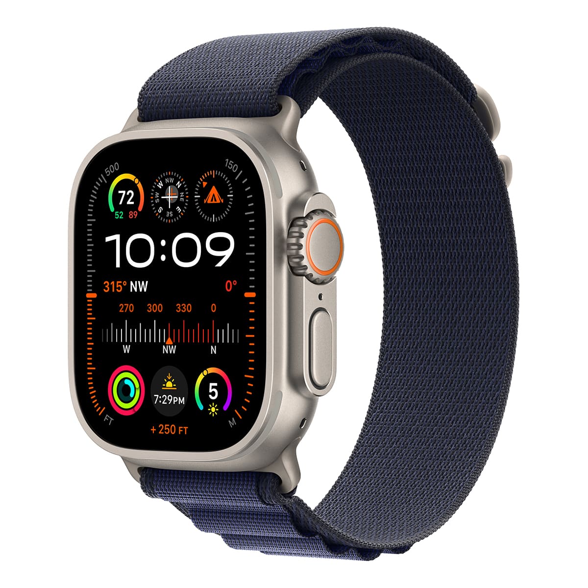 Купить apple watch ultra 2 (2024) 49мм корпус из титана цвета «natural» обменные, рем blue alpine loop с доставкой