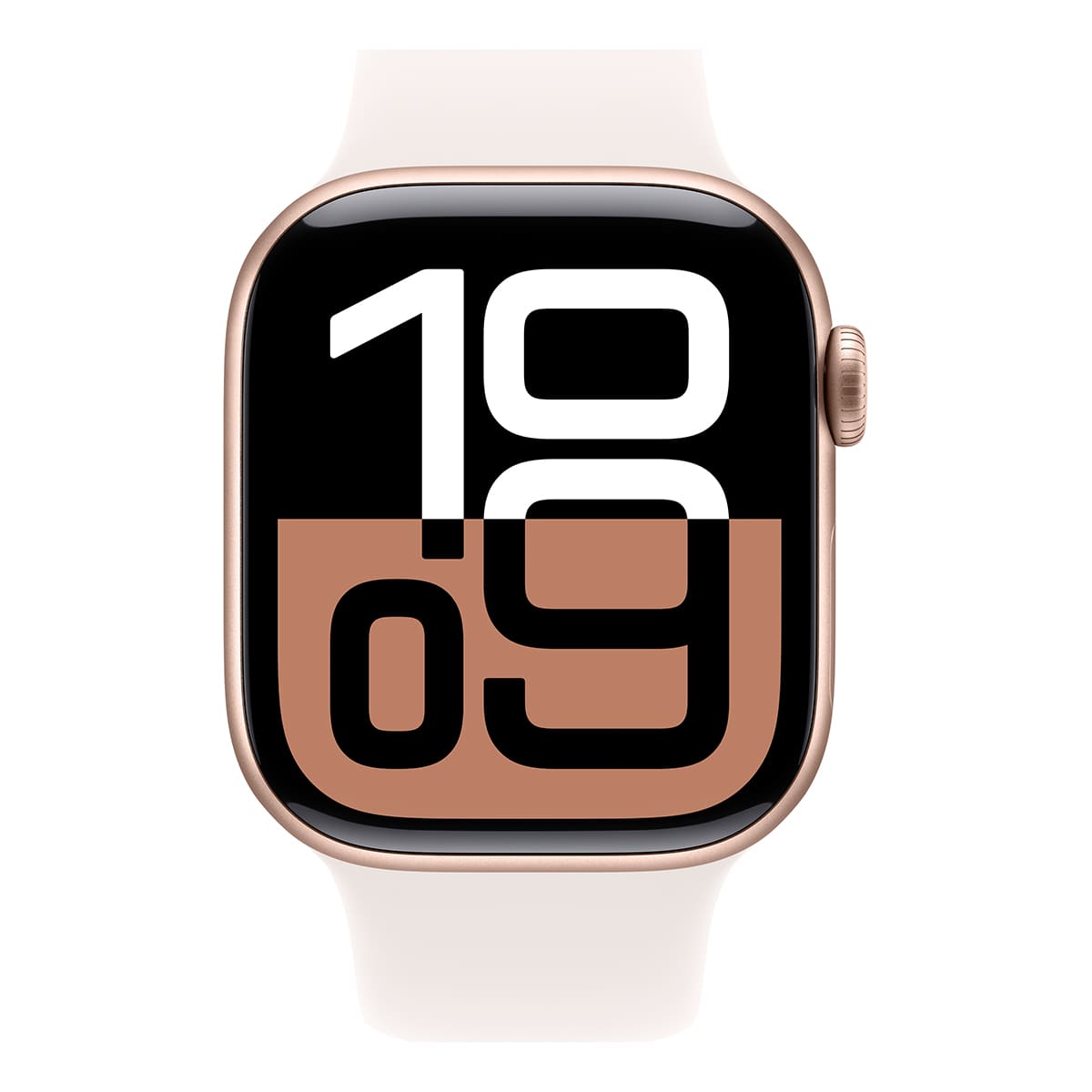Купить apple watch series 10, 42 мм корпус из алюминия цвета «rose gold», ремешок sport band «light blush» с доставкой