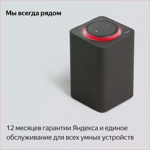 Купить умная колонка яндекс станция макс с алисой, с zigbee, графит, 65вт в Самаре
