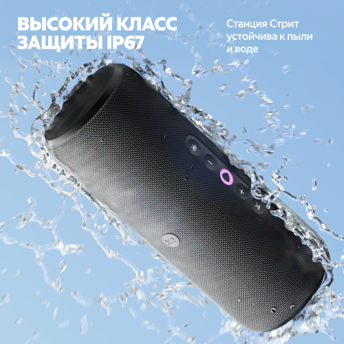 Купить умная портативная колонка яндекс станция стрит с алисой, серый, 30вт в Самаре