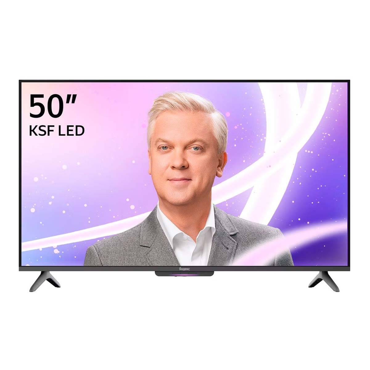 Телевизор Яндекс ТВ Станция Бейсик (Алиса) на YaGPT 50" 4K UHD, 60 Гц, LED (YNDX-00075)