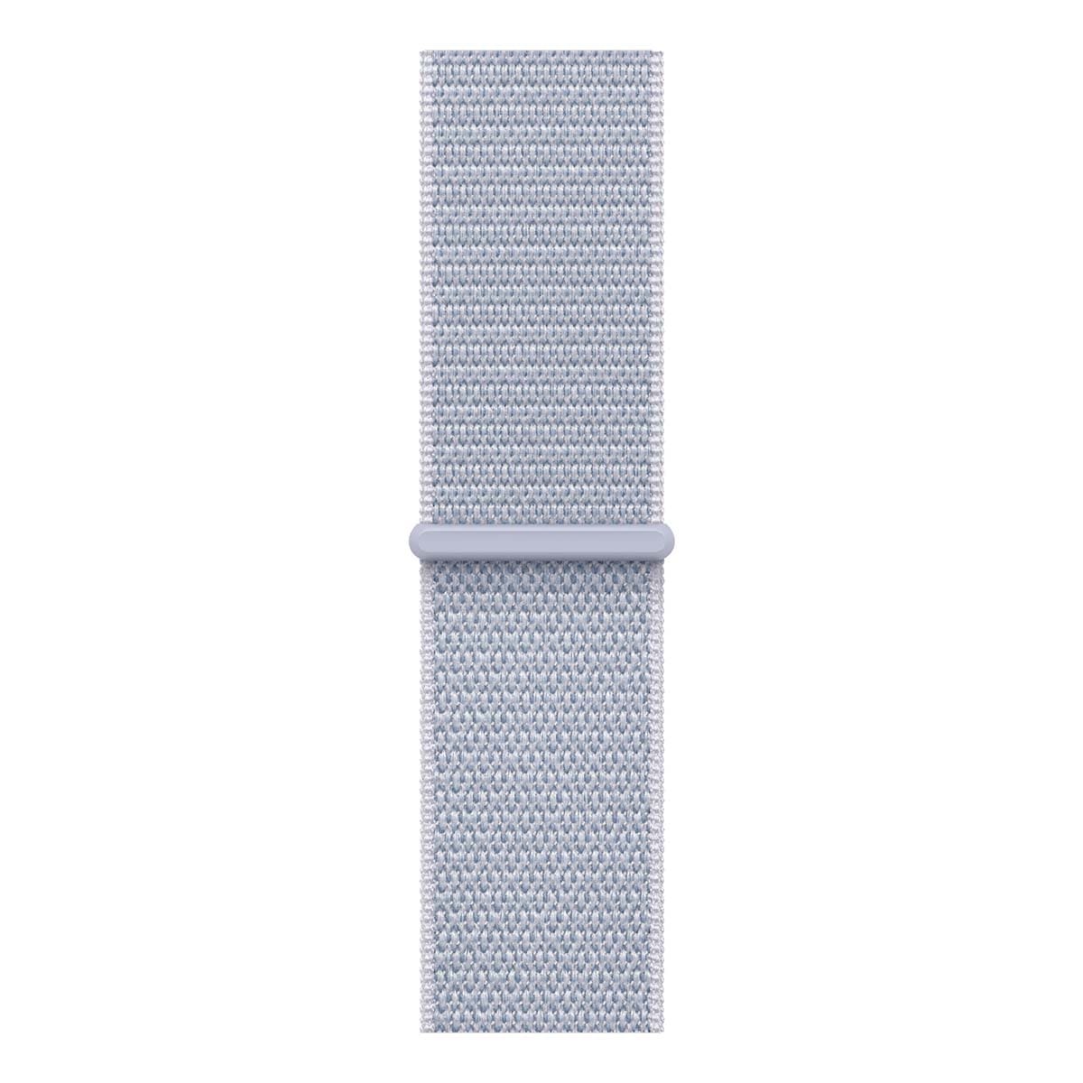 Купить apple watch series 10, 42 мм корпус из алюминия цвета «silver», ремешок sport loop цвета «blue cloud» с доставкой