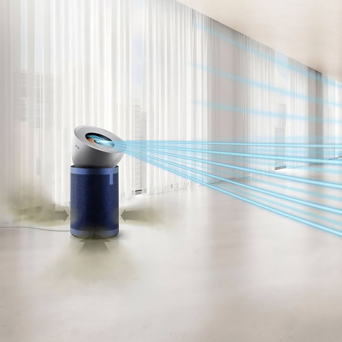 Очиститель воздуха Dyson Purifier Big+Quiet Formaldehyde BP03 Nickel/Prussian, синий-никель