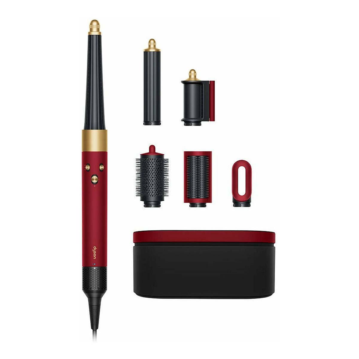 Стайлер Dyson AirWrap Complete Long HS08 (CN/HK/KR) Straight+Wavy, Red Velvet/Gold, красный/золотой