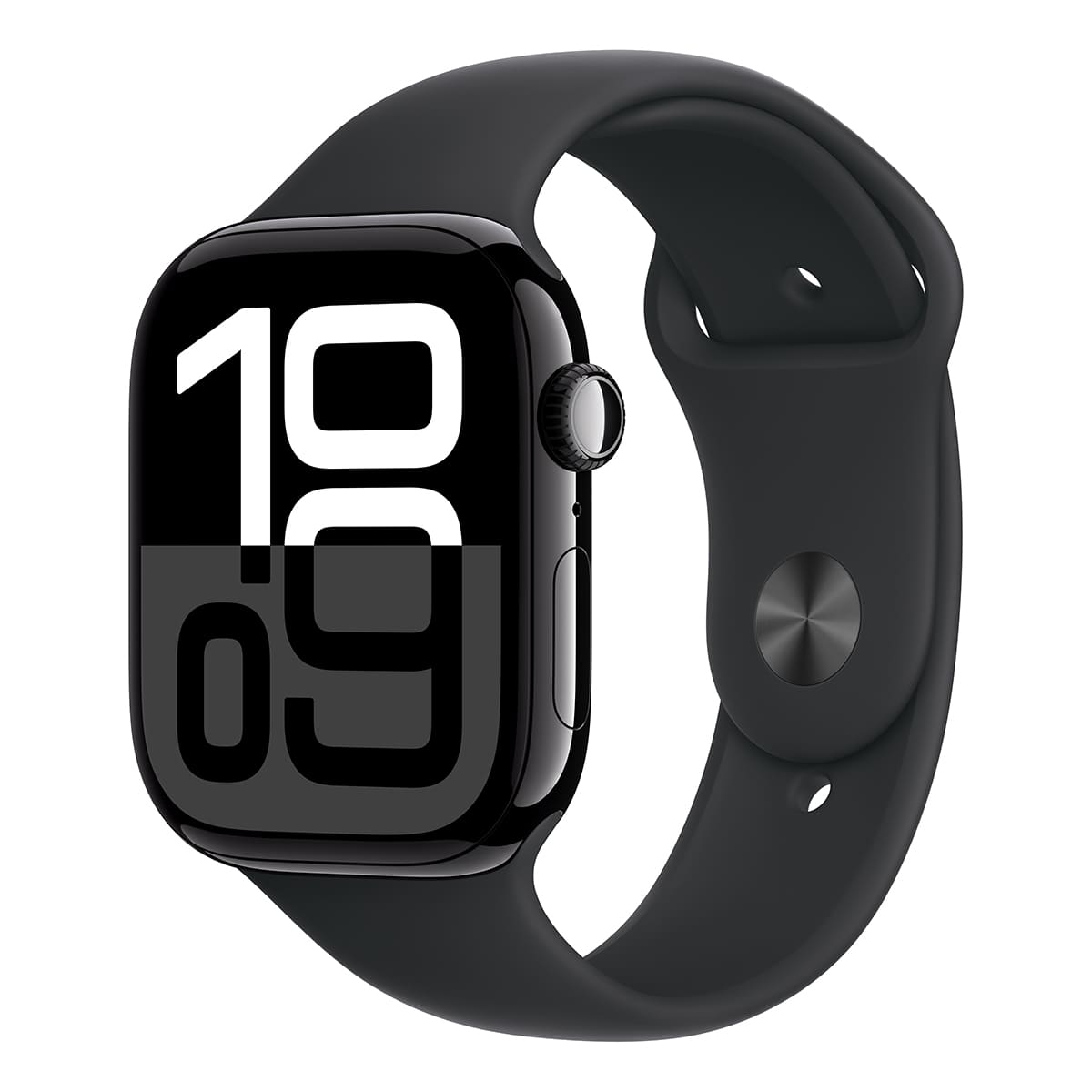 Купить apple watch series 10, 46 мм корпус из алюминия цвета «jet black», ремешок sport band «black» с доставкой