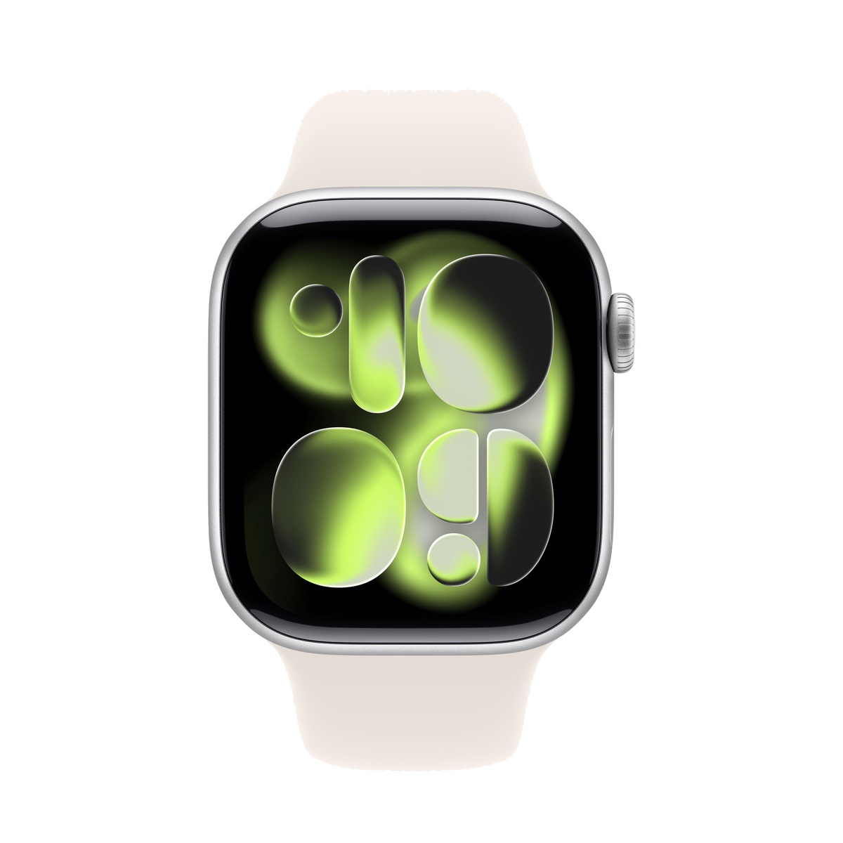 Купить apple watch series 11, 46 мм корпус из алюминия цвета «silver», ремешок sport band размера m/l цвета «light blush» с доставкой